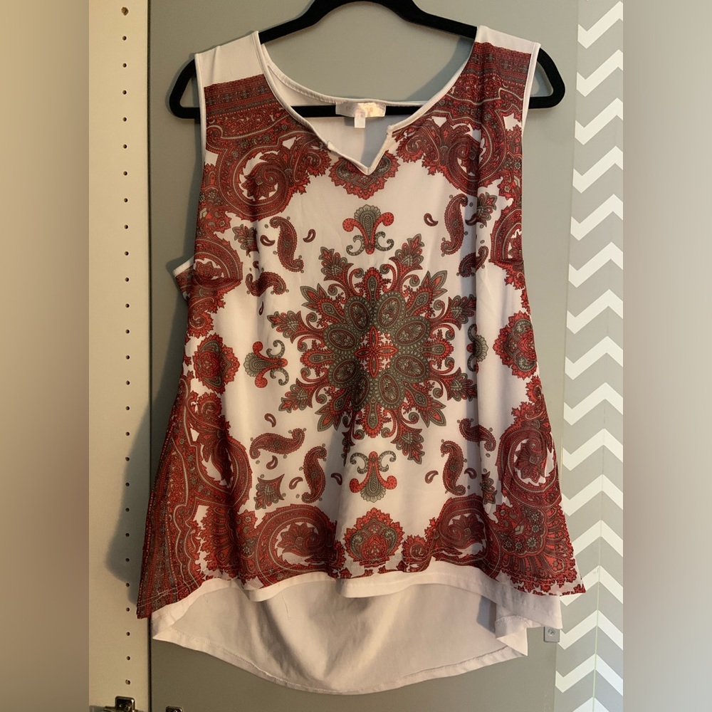 Le Grenier sleeveless double layer shirt XL